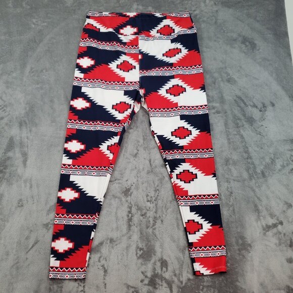 Lot of 3 LuLaRoe Womens Tall & Curvy 2 TC2 Excellent Buttery Soft Leggings Print - Picture 5 of 10